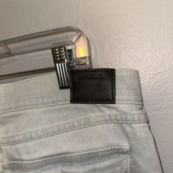 True Religion Light Blue Jeans Cora Mid Rise Straight Size 30 Women’s - Picture 4 of 14